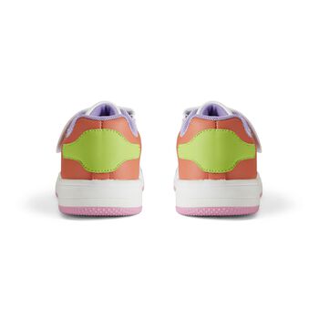 Girls White & Purple Colourblock Trainers