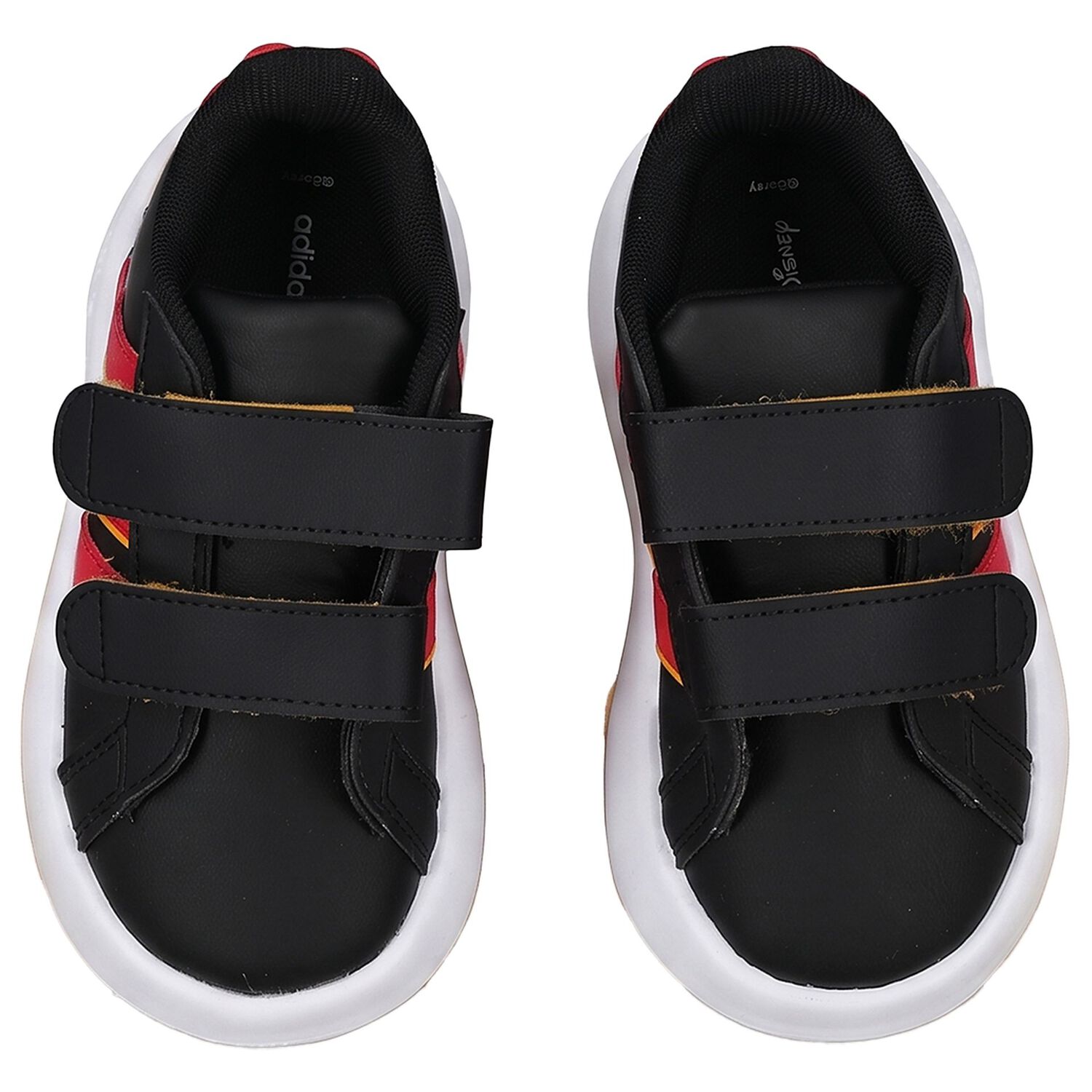 Younger Boys Black & Red Mickey Mouse Disney Grand Court Trainers, 1, hi-res