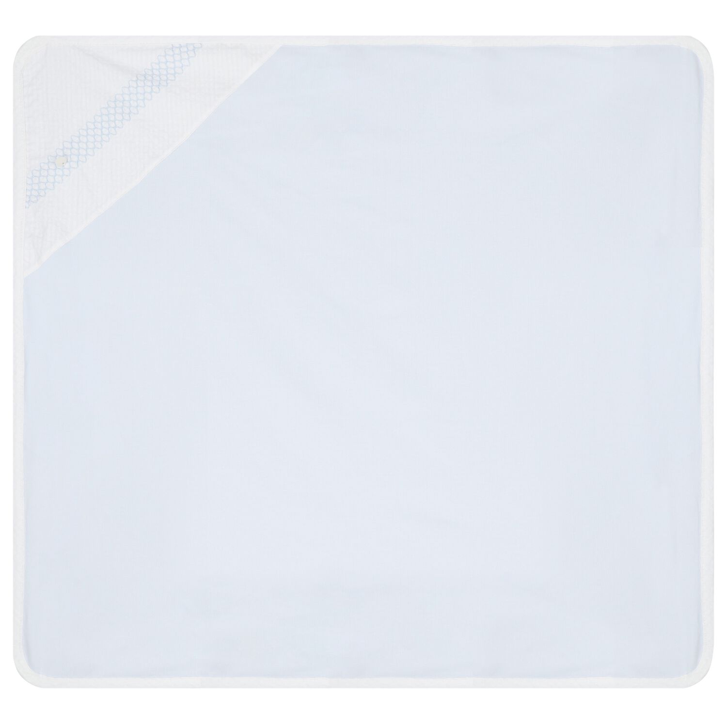 Baby Boys Blue & White Blanket, 1, hi-res