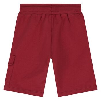 Younger Boys Red Logo Shorts 