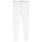 بنطلون ضيق قطني للبنات باللونين الأبيض والأزرق الداكن (عبوة من قطعتين), 1, hi-res