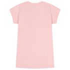 Girls Pink Logo Dress, 1, hi-res