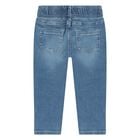 Younger Girls Logo Denim Jeans, 1, hi-res