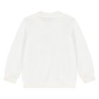 Younger White Teddy Bear Logo Sweatshirt, 1, hi-res