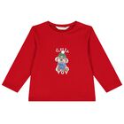 Baby Boys Red & Ivory Long Sleeve Top ( 2-Pack ), 1, hi-res