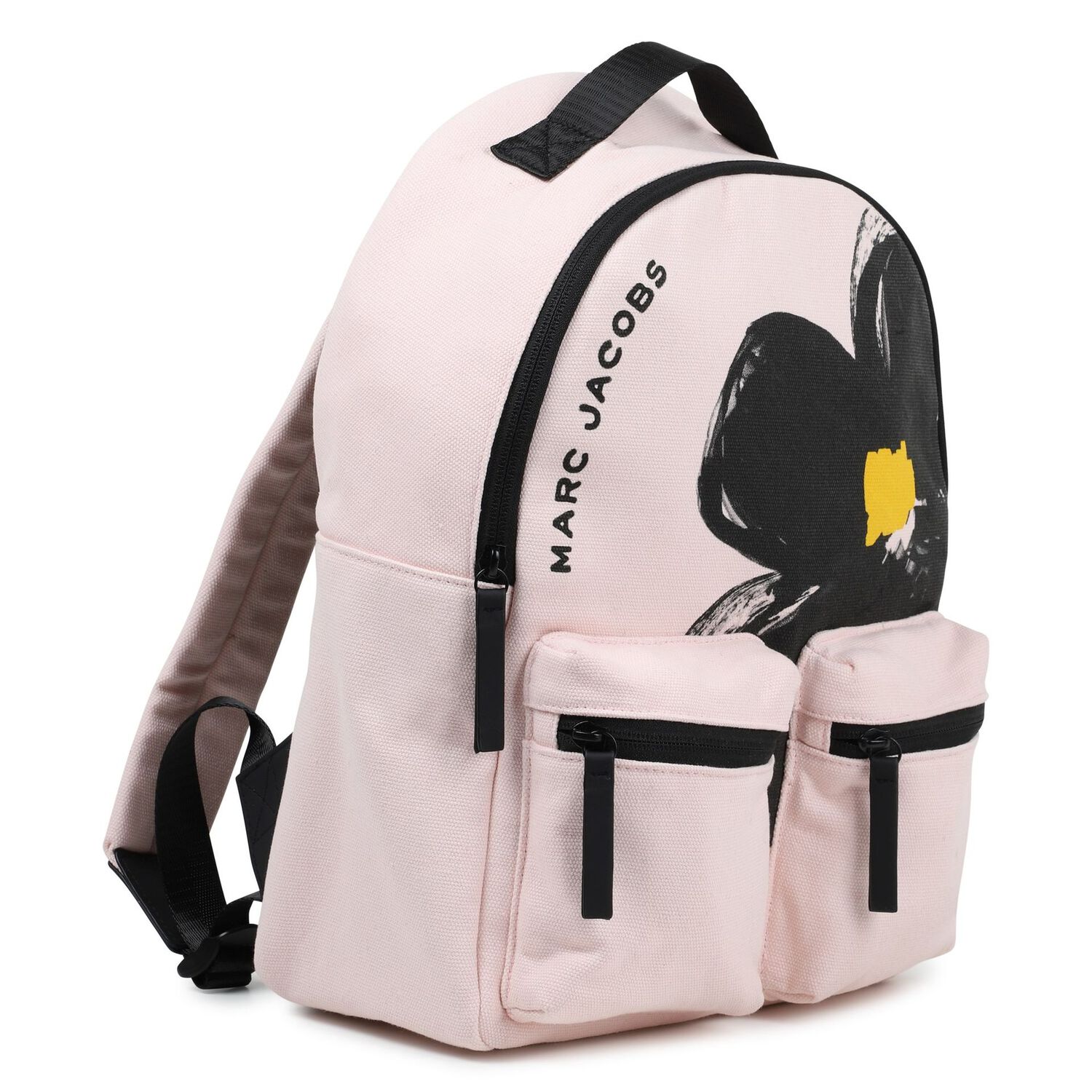 Girls Pink Daisy Backpack, 1, hi-res
