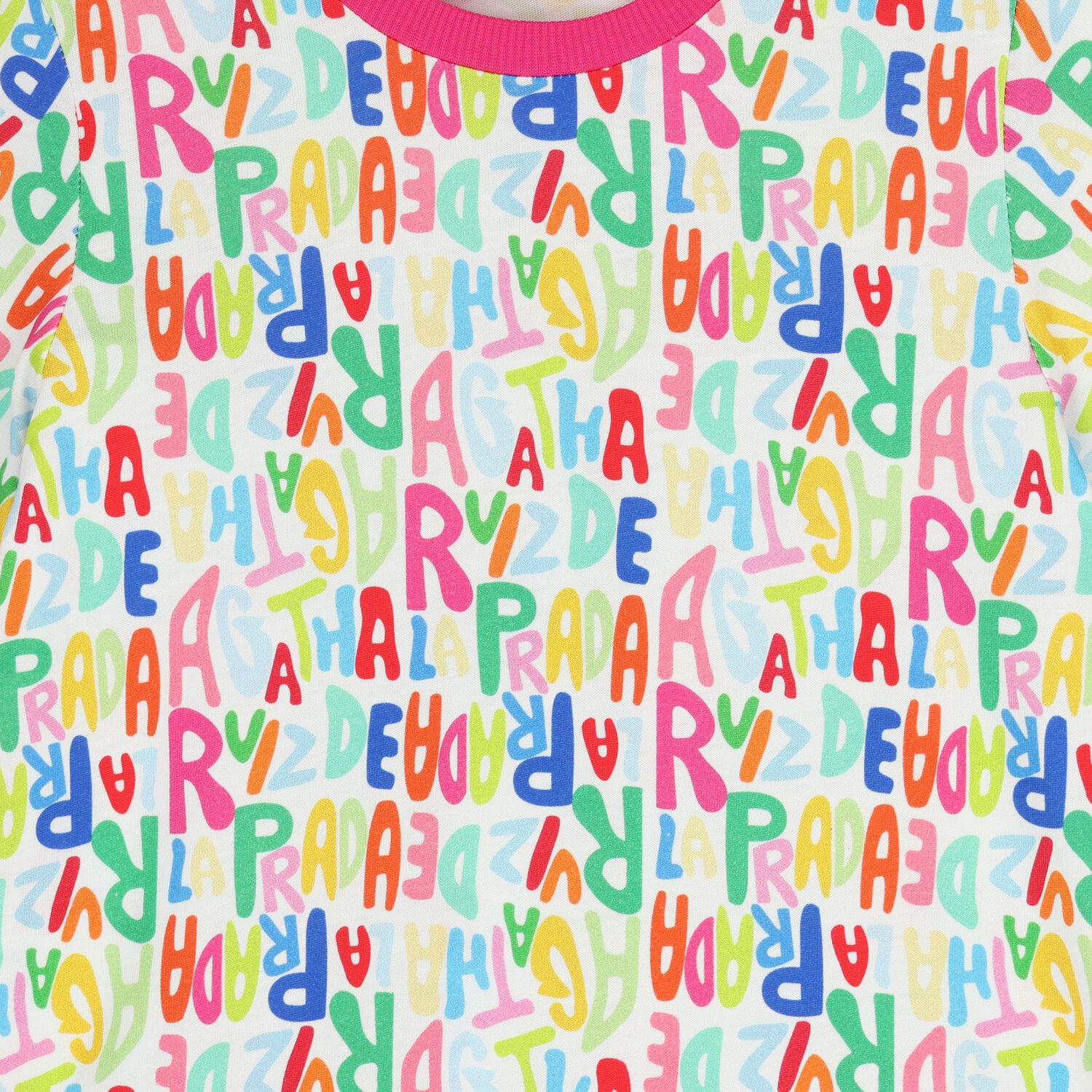 Girls White & Pink Logo T-Shirt Dress, 1, hi-res