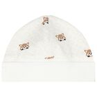 طقم هدايا أفرول أولاد  بالشعار باللون العاجي, 1, hi-res