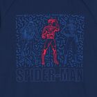 Boys Navy Blue Marvel Tracksuit, 1, hi-res