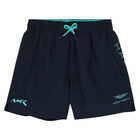 Boys Navy Logo Swim Shorts, 1, hi-res