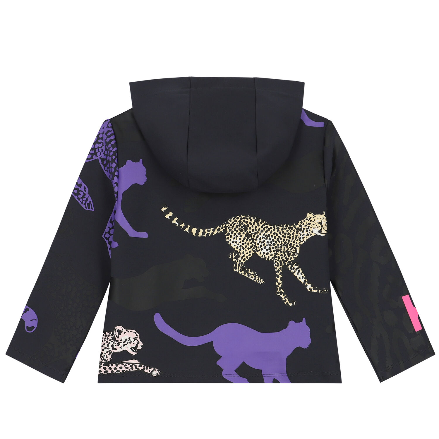 توب بسحاب بالشعار باللون الرمادى للبنات, 1, hi-res