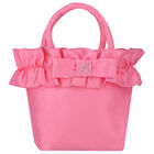 حقيبة يد بنات بالشعار باللون الوردى, 1, hi-res