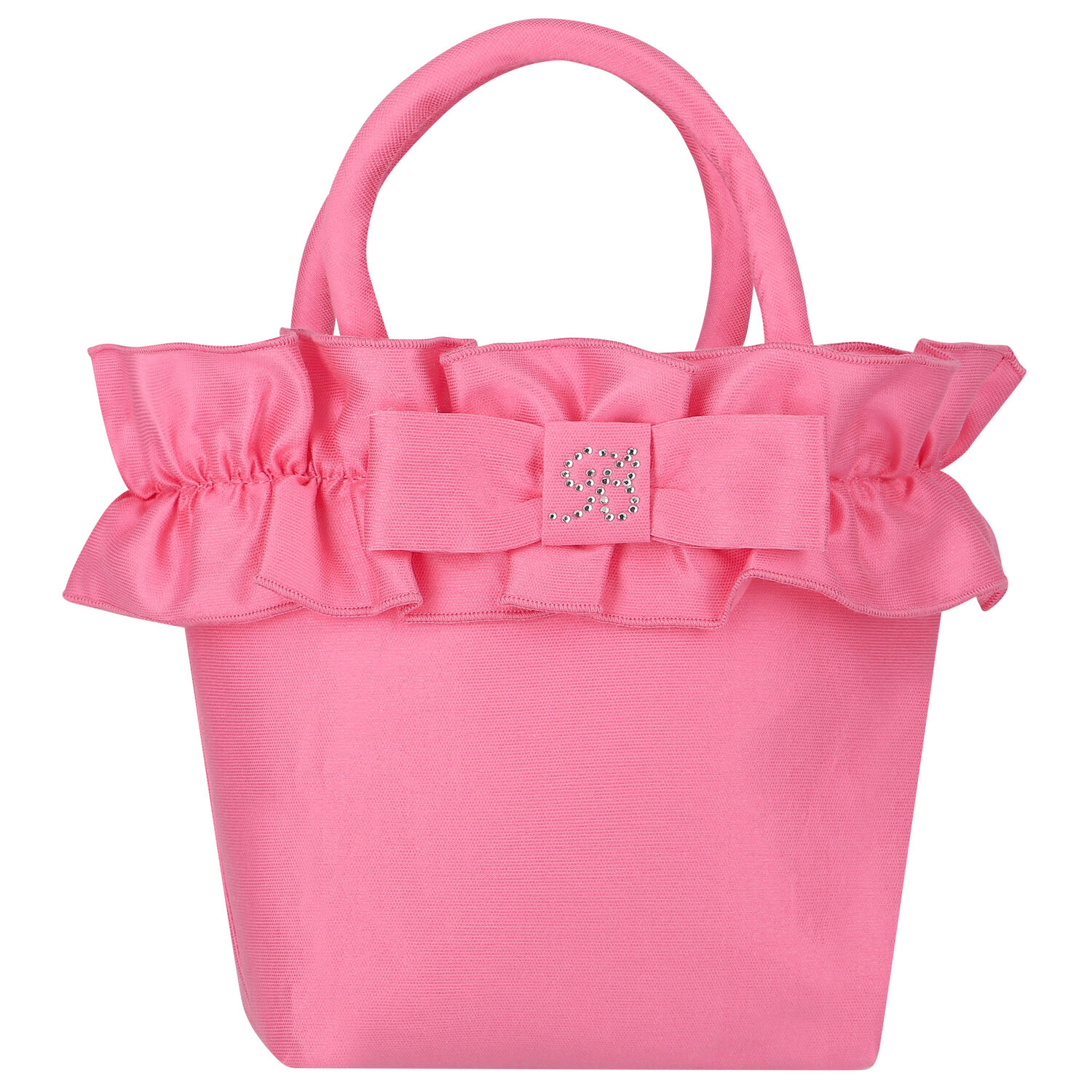 حقيبة يد بنات بالشعار باللون الوردى, 1, hi-res image number null