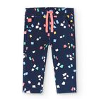 Girls Navy Blue Trousers, 1, hi-res