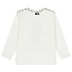 Boys Ivory Bear Long Sleeve Top, 1, hi-res
