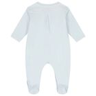Baby Boys Blue Logo Babygrow Set, 4, hi-res