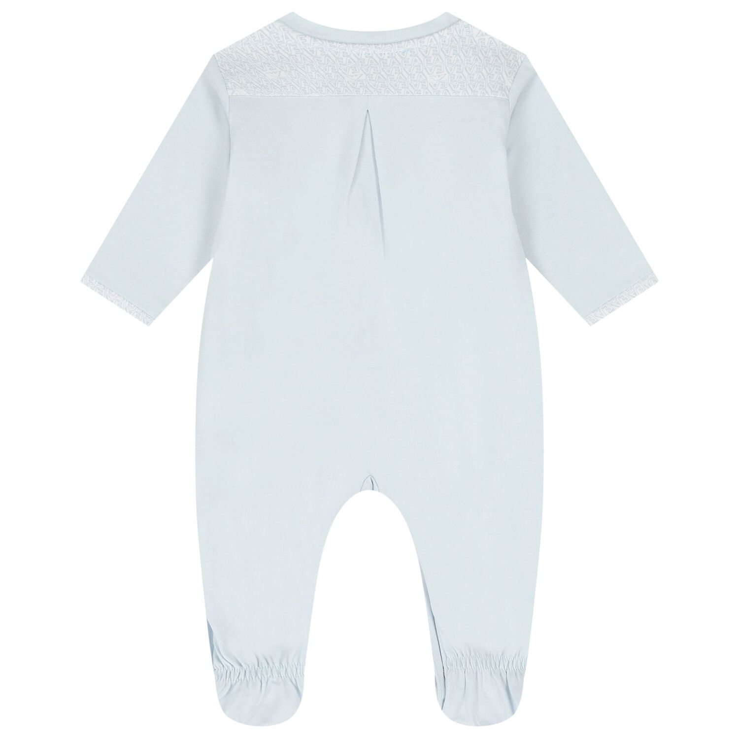 Baby Boys Blue Logo Babygrow Set, 4, hi-res