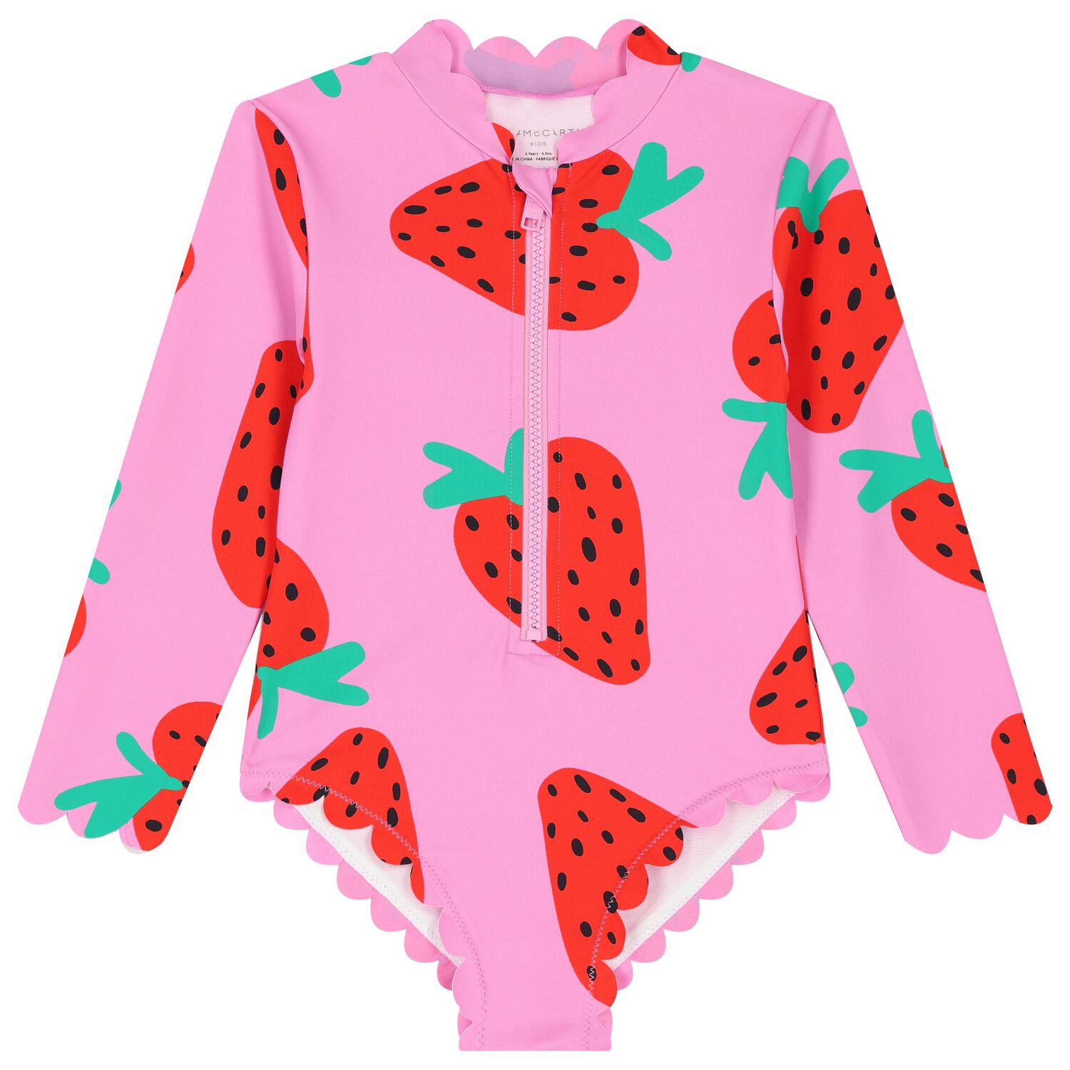 ملابس سباحة للبنات باللون الوردي  , 1, hi-res