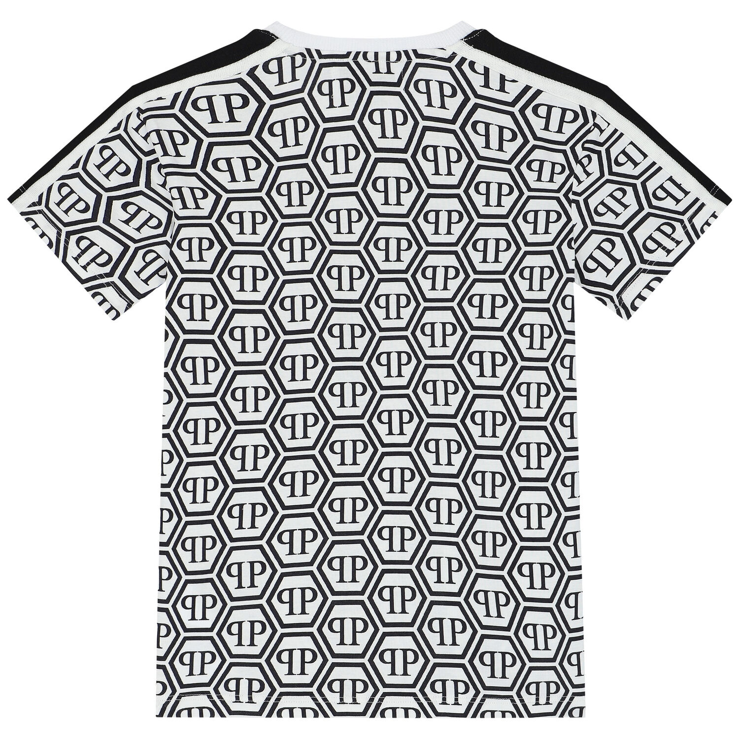 Boys White & Black Logo T-Shirt, 1, hi-res image number null