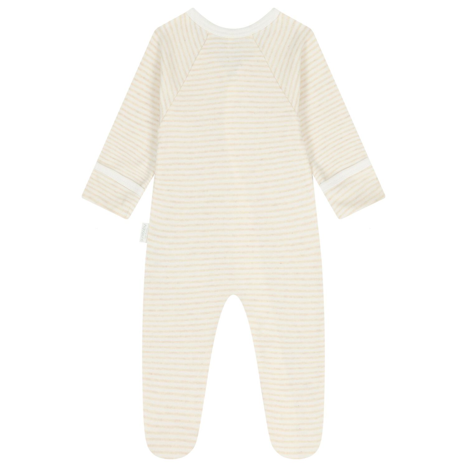 White & Beige Babygrows ( 4 Pack ), 3, hi-res