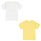 Boys White & Yellow T-Shirts ( 2-Pack ), 2, hi-res