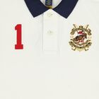 Boys Ivory Crest Logo Polo Shirt, 1, hi-res