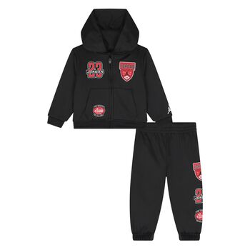 Younger Boys Black Jordan Logo Tracksuit