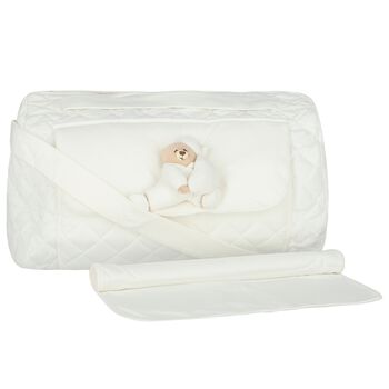 White Teddy Bear Baby Changing Bag