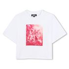 Girls White Logo T-Shirt, 2, hi-res