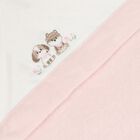 Baby Girls Pink Hooded Towel, 2, hi-res