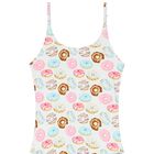 مايوة بنات بطبعة دونات باللون الأبيض, 1, hi-res