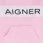 أفرول بالشعار باللون الزهرى والابيض للبنات, 2, hi-res