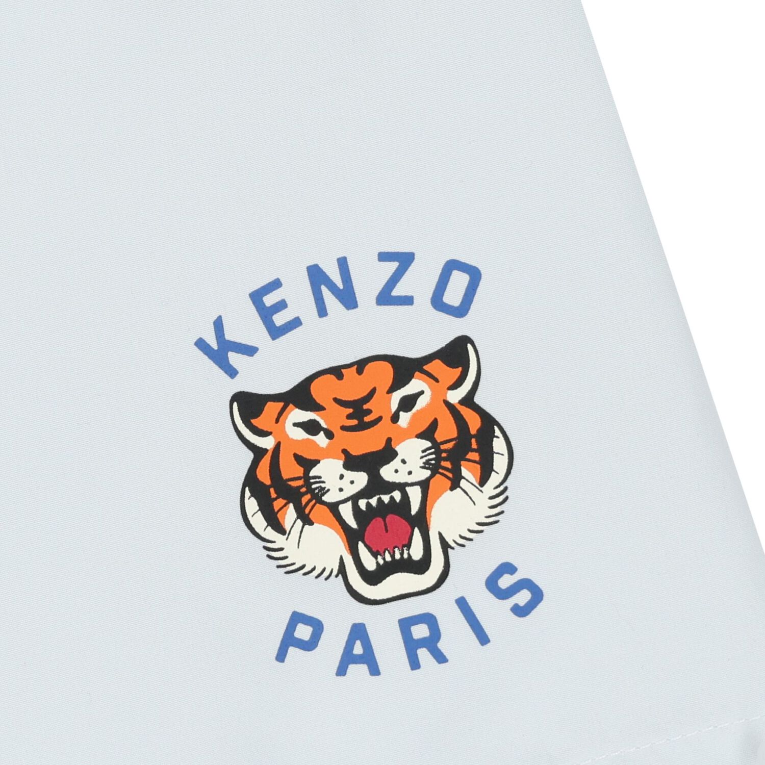 Younger Boys Blue Tiger Logo Shorts, 1, hi-res