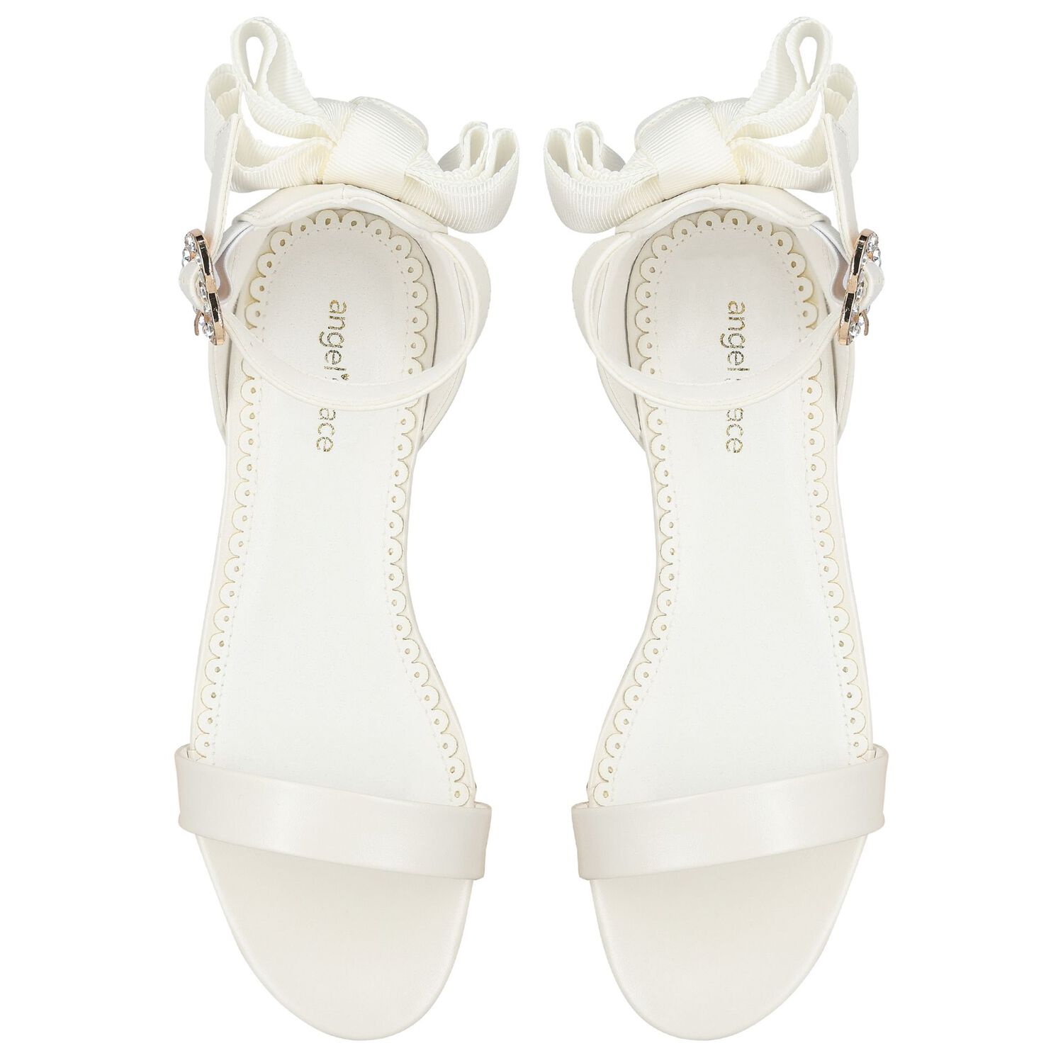 Girls White Sandals, 2, hi-res image number null