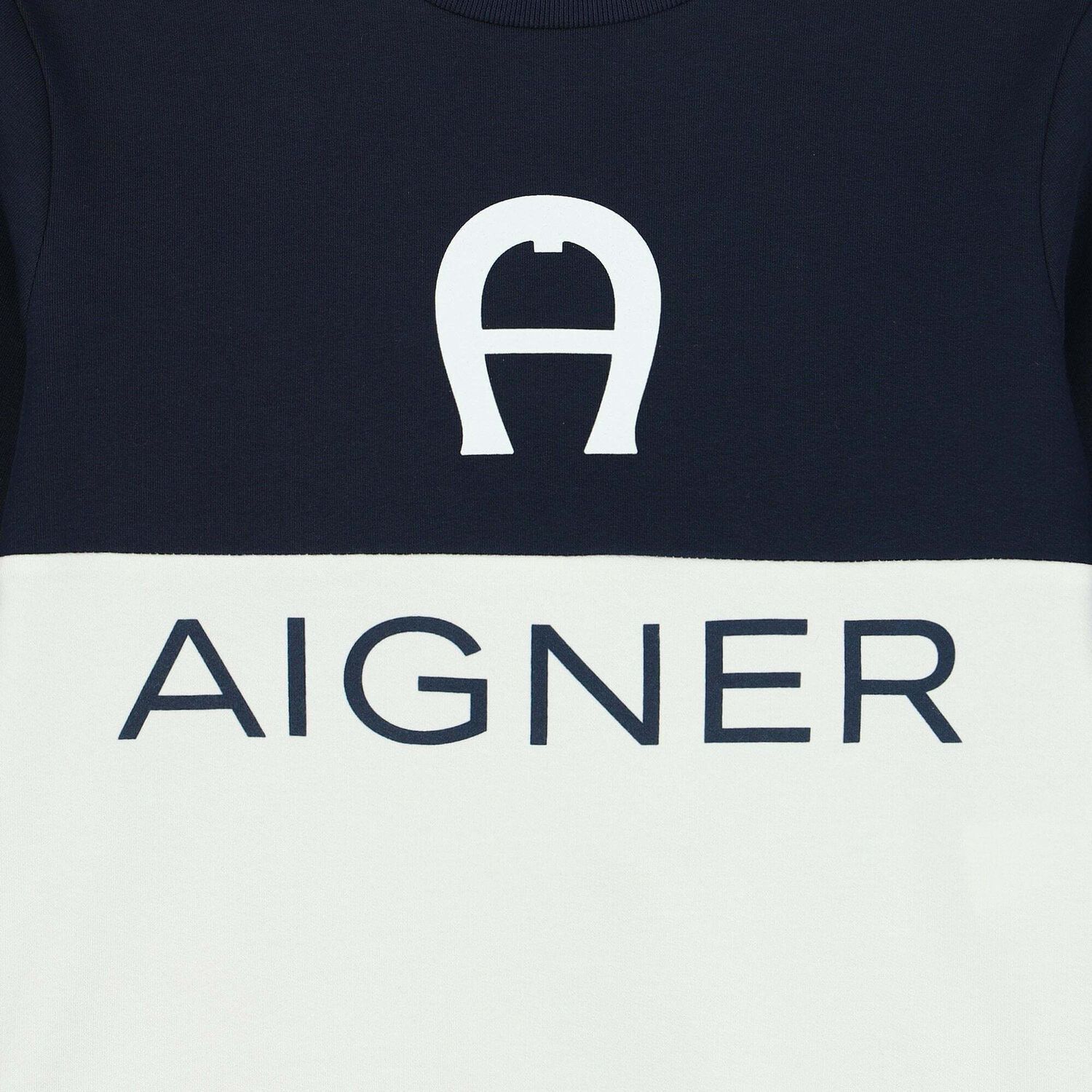 سويت شيرت بالشعار باللون الكحلى والابيض للاولاد, 1, hi-res