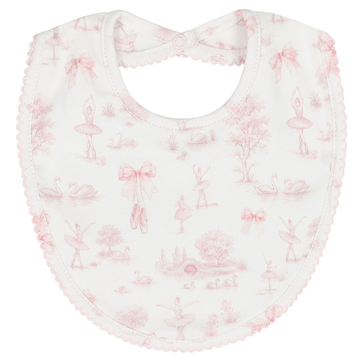Baby Girls White & Pink Swan Babygrow Gift Set , 1, hi-res