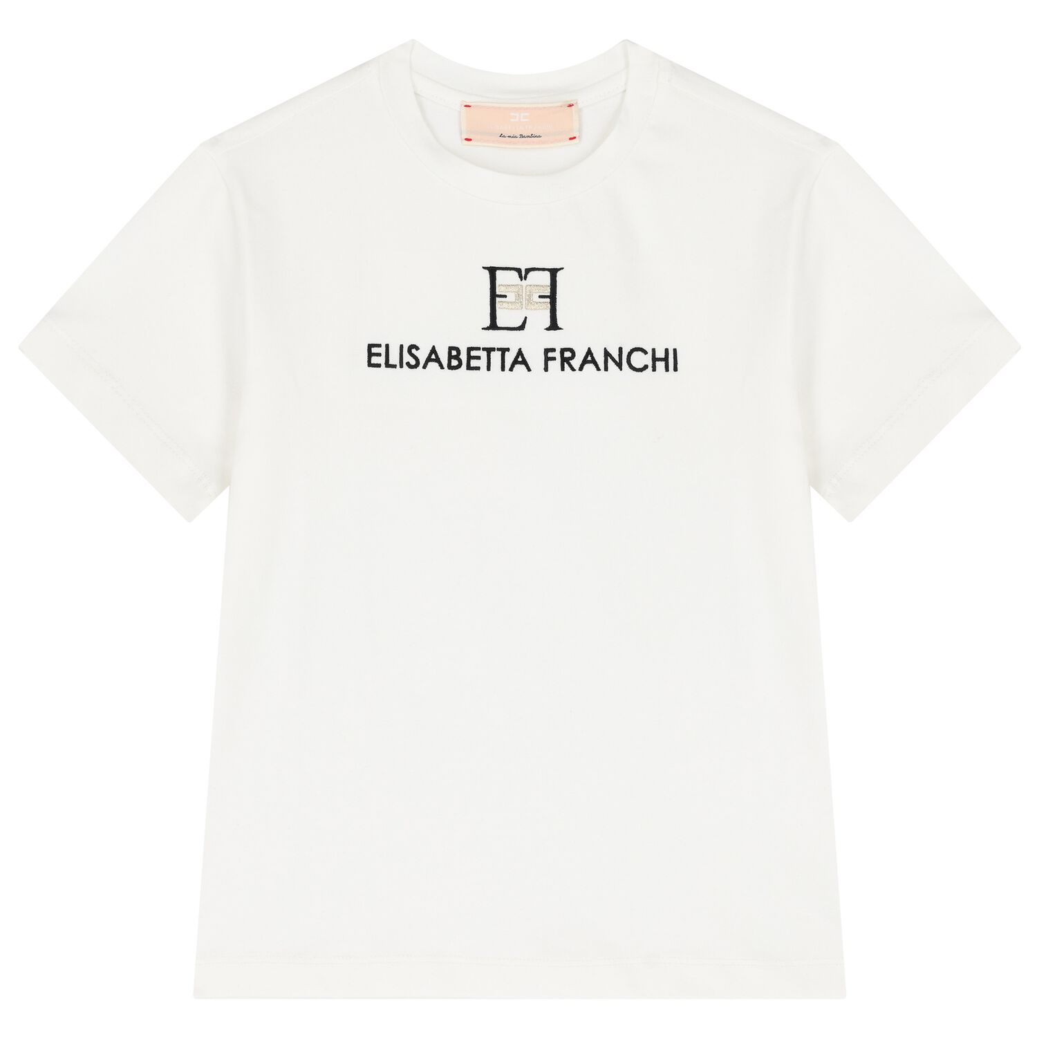 تيشيرت بنات بالشعار باللون العاجي, 3, hi-res image number null