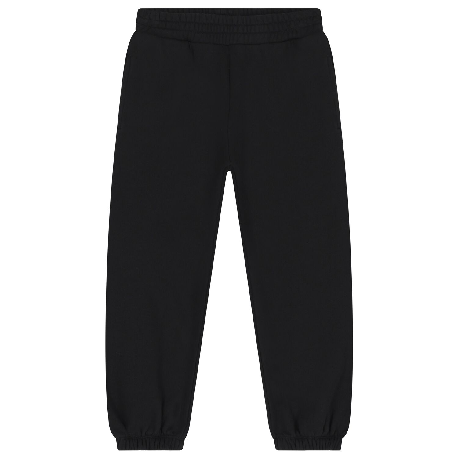 Girls Black Logo Joggers, 1, hi-res