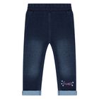 Younger Girls Pink & Blue Logo Trousers Set, 1, hi-res