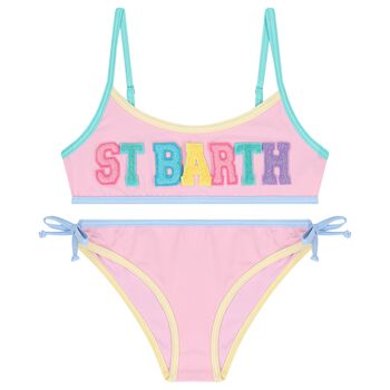 Girls Pink Logo Bikini