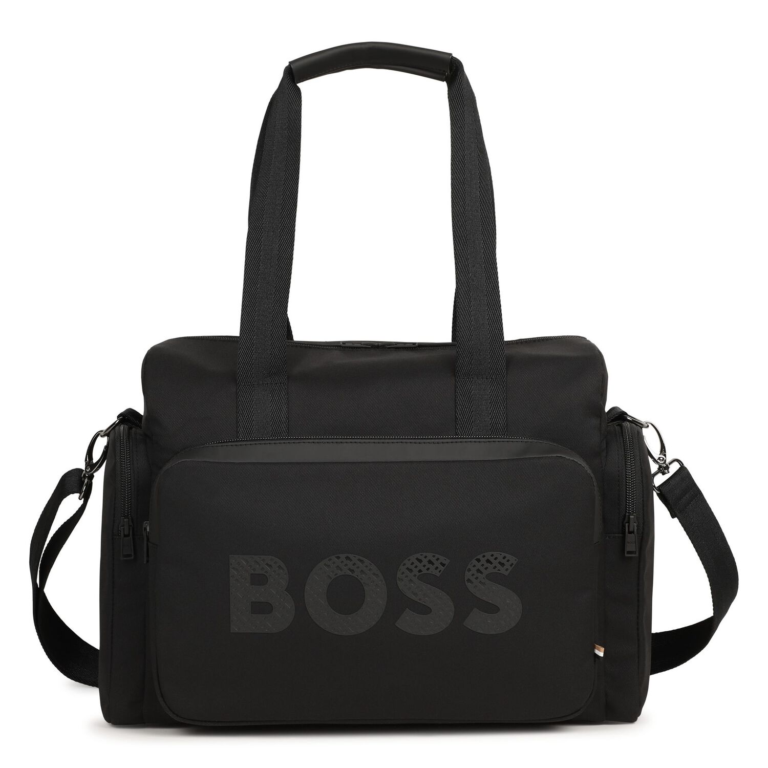 Mini Me Black Logo Baby Changing Bag ( 35cm ), 1, hi-res