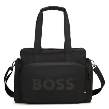 Mini Me Black Logo Baby Changing Bag ( 35cm )