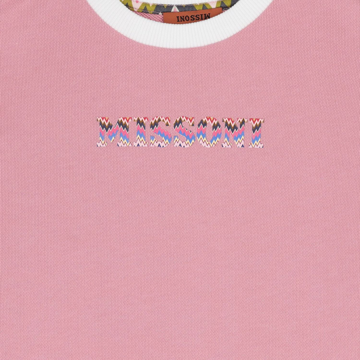 Girls Pink Zigzag Long Sleeve Dress, 1, hi-res