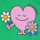 Younger Girls Green Heart T-Shirt, 1, hi-res