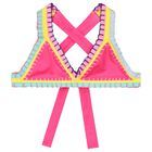 بيكيني مطرز بنات باللون الوردي, 1, hi-res