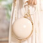 Girls Ivory & Gold Ball Bag, 1, hi-res
