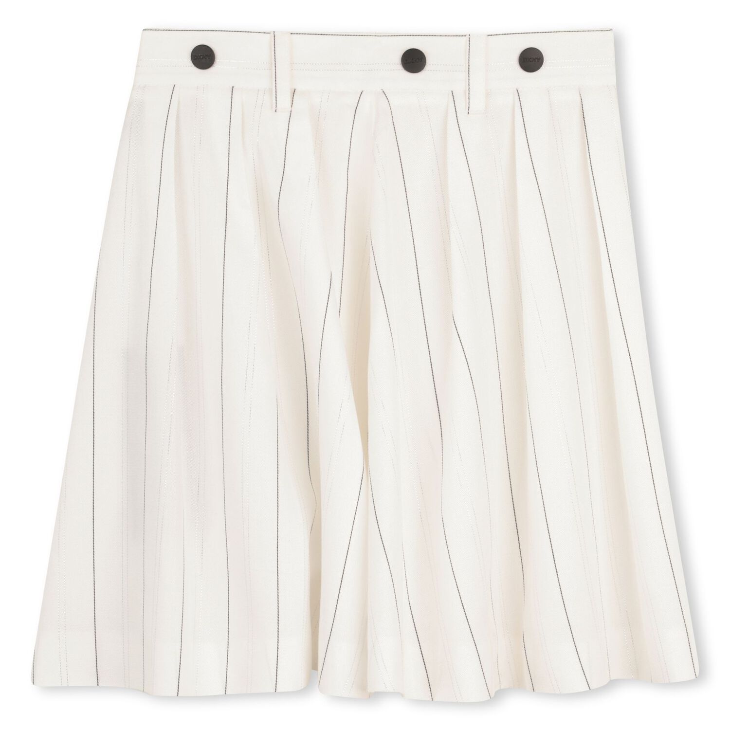 Girls Ivory Pinstripe 2 in 1 Pinafore Dress, 1, hi-res