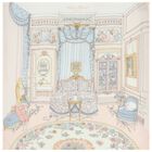 بطانية قماط بنات بطبعة الغرفة الفرنسية باللون الوردي , 1, hi-res