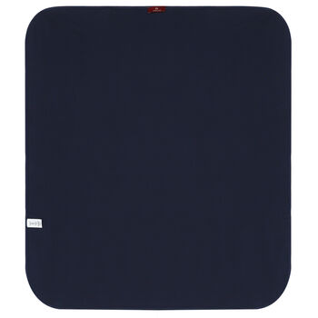 Baby Boys Navy Blue & Gold Horse Logo Blanket