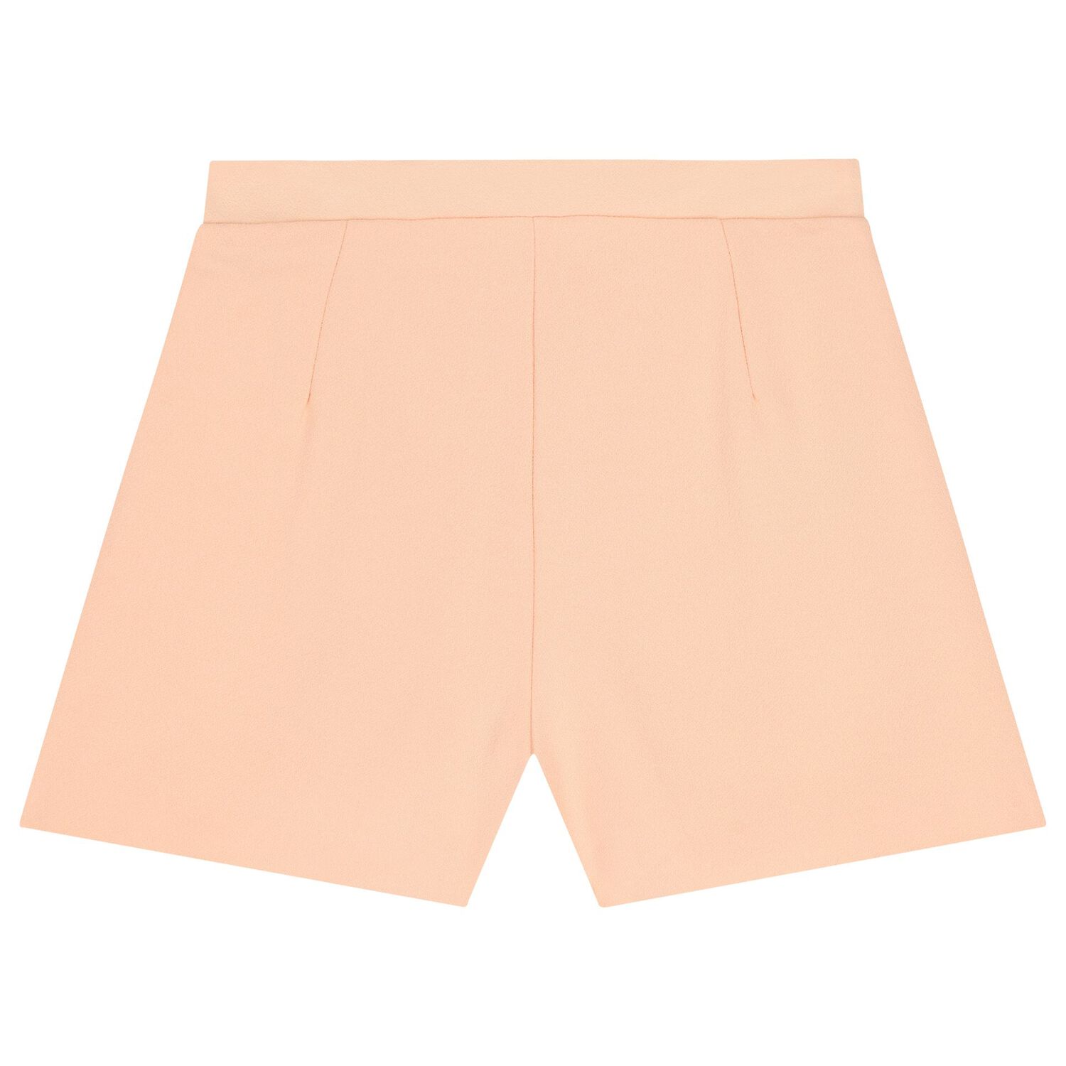 Girls Orange Flower Crepe Shorts Set, 1, hi-res